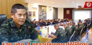 รอง มทภ.4 ตรวจเยี่ยมการปฏิบัติงานหน่วยเฉพาะกิจในพื้นที่ จ.ปัตตานี เสริมขวัญกำลังใจกำลังพล เน้นย้ำปฏิบัติภารกิจด้วยความปลอดภัย ไม่ประมาท