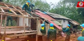 กองพันมณฑลทหารบกที่ 42 จัดโครงการซ่อมแซมบ้านพักอาศัยให้กับทหารกองประจำการ