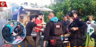 กองร้อยทหารพรานที่ 2006 ช่วยเหลือหญิงประสบอุบัติเหตุรถล้ม