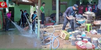 พัฒนาปรับปรุงภูมิทัศน์ทำความสะอาดบริเวณโดยรอบมัสยิดนูรุลอีมาน หลังจากได้รับผลกระทบจากน้ำท่วม ในพื้นที่ อ.รามัน จ.ยะลา