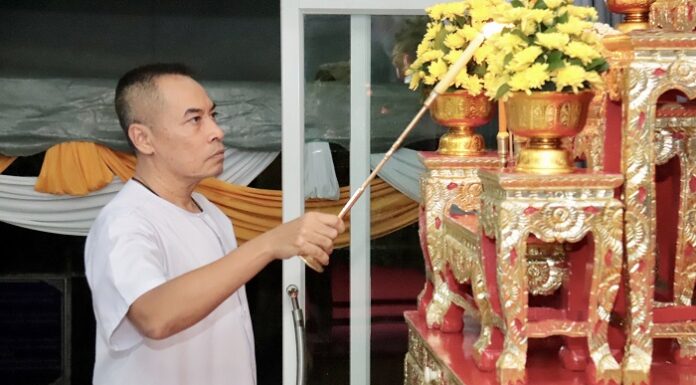 กอ.รมน.ภาค 4 ส่วนหน้า นำกำลังพลไหว้พระสวดมนต์ในวันธรรมสวนะ ประจำเดือนมกราคม 2567