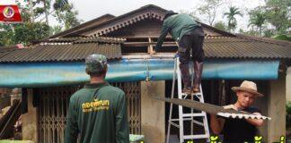 ทหารพราน 46 ช่วยเหลือฟื้นฟูพื้นที่ที่ได้รับผลกระทบจากอุทกภัยหลังน้ำลด