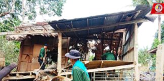 ฟื้นฟูบ้านเรือนประชาชนหลังน้ำลดพื้นที่ อ.รือเสาะ จ.นราธิวาส ที่ได้รับผลกระทบจากอุทกภัยในห้วงที่ผ่านมา