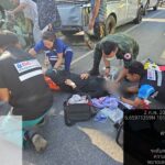 ทหารเร่งให้การช่วยเหลือประชาชนที่ประสบอุบัติเหตุบนถนน หลังได้รับแจ้งจากพลเมืองดีว่ามีผู้ได้รับบาดเจ็บ 1 ราย