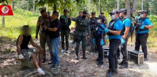 กอ.รมน.ภาค 4 สน. ขยายผลตรวจสอบบ้านพักผู้ต้องสงสัยในพื้นที่อำเภอธารโต จังหวัดยะลา พบยาเสพติดและของกลางหลายรายการ