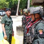 ลงพื้นที่เน้นย้ำการรักษาความปลอดภัยเหตุรุนแรงรอบเขตเมือง ฐานปฏิบัติการ ย้ำเจ้าหน้าที่บูรณาการร่วมอย่างมีสติ ไม่ประมาท และป้องกันตนเองตลอดจนประชาชนได้