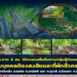 กอ.รมน.ภาค 4 สน. เปิดแผนเพื่อติดตามกลุ่มผู้ก่อเหตุรุนแรง พบบุคคลต้องสงสัยและที่พักชั่วคราว บนพื้นที่เขาบือเล็ง รอยต่อ ต.สามัคคี และ ต.สุวารี อ.รือเสาะ จ.นราธิวาส