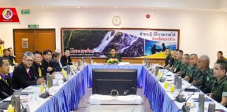 รอง มทภ.4 ประชุมเพื่อติดตามการปฏิบัติงาน รปภ. รัฐวิสาหกิจ ส่วนของการไฟฟ้า ร่วมหารือเพื่อสร้างความปลอดภัยให้กับระบบสาธารณูปโภคขั้นพื้นฐานและสร้างความมั่นใจให้กับพี่น้องประชาชน