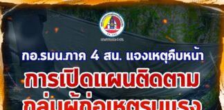 กอ.รมน.ภาค 4 สน. แจงเหตุคืบหน้า การเปิดแผนติดตามกลุ่มผู้ก่อเหตุรุนแรงในพื้นที่ จังหวัดนราธิวาส