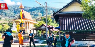 “ทหารพราน 44” ร่วมกับ พี่น้องประชาชนชาวไทยพุทธในพื้นที่ ช่วยกันพัฒนา และปรับปรุงภูมิทัศน์สถานที่สำคัญทางศาสนา