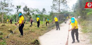กิจกรรมจิตอาสาพัฒนาปรับปรุงภูมิทัศน์ในกูโบร์ และถนนภายในหมู่บ้าน เสริมสร้างทัศนียภาพที่สวยงาม ในพื้นที่ อ.รามัน จ.ยะลา