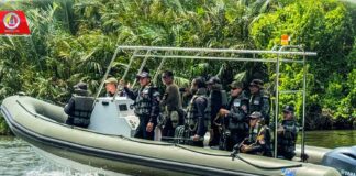 “ทหารพราน 44” ลาดตระเวนทางน้ำตามแนวเส้นทางแม่น้ำสายบุรี เพื่อจำกัดเสรีการปฏิบัติของกลุ่มผู้ก่อเหตุรุนแรงในพื้นที่รับผิดชอบ
