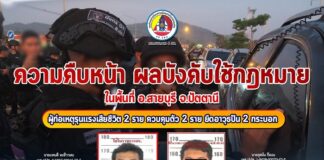 กองอำนวยการรักษาความมั่นคงภายในภาค 4 ส่วนหน้า ชี้แจงกรณีเจ้าหน้าที่หน่วยปฏิบัติการพิเศษร่วมจังหวัดปัตตานี เข้าบังคับใช้กฎหมายในพื้นที่ควบคุมตัวผู้ต้องหาตามหมายจับ พื้นที่ อำเภอสายบุรี จังหวัดปัตตานี