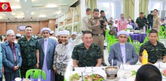 แม่ทัพภาคที่ 4 จัดกิจกรรมรอมฎอนสัมพันธ์ ร่วมละศีลอด (เปิดปอซอ) กับผู้นำศาสนา ส่วนราชการ และพี่น้องมุสลิมในพื้นที่จังหวัดยะลา เพื่อส่งเสริมการประกอบศาสนกิจในเดือนรอมฎอน 1445