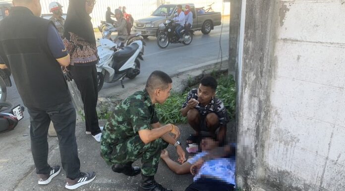 ทหาร ฉก.ยะลา เร่งเข้าให้การช่วยเหลือประชาชนประสบอุบัติเหตุรถจักรยานยนต์ชนกัน