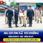 ผบ.ฉก.ทพ.42 ตรวจเยี่ยม ชคต.ตาแกะ และชคต.ลางา มอบนโยบายสั่งการฯ พร้อมมอบสิ่งของอุปโภคบริโภค