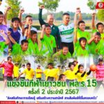 แข่งขันกีฬาเยาวชน พล.ร.15 ครั้งที่ 2 ประจำปี 2567 “ส่งเสริมทักษะการเรียนรู้ เสริมสร้างความสามัคคี สานสัมพันธ์ที่ดีในครอบครัว” ให้กับบุตรหลานกำลังพลในห้วงปิดภาคเรียน