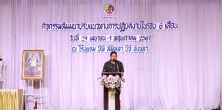 กอ.รมน.ภาค 4 สน. จัดสัมมนาเจ้าหน้าที่ เพื่อปรับแผนปฏิบัติงานให้สอดรับกับสถานการณ์ปัจจุบัน และสอดคล้องกับนโยบายของผู้บังคับบัญชาในการปฏิบัติงานในพื้นที่ จชต.