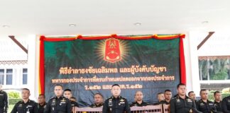 กรมทหารราบที่ 152 จัดพิธีอำลาธงชัยเฉลิมพลและผู้บังคับบัญชา เพื่อเป็นเกียรติประวัติ และภาคภูมิใจแก่ทหารกองประจำการที่ครบกำหนดปลดประจำการ