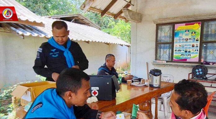 ลงพื้นที่พัฒนาสัมพันธ์กับประชาชนกลุ่มเปราะบาง สอบถามปัญหาความเดือดร้อน พร้อมทั้งมอบเครื่องอุปโภคบริโภคและยาสามัญประจำบ้าน