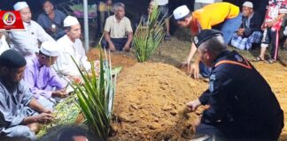 ทหารพราน 49 ร่วมพิธีฝังศพอาสาสมัครทหารพราน ซูไลหมาน ดีมะดี ที่เสียชีวิตจากการพลัดจมน้ำ พร้อมมอบเงินช่วยเหลือเบื้องต้น