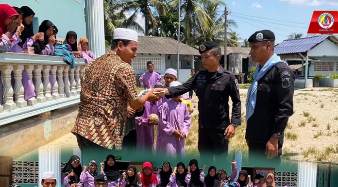 กองร้อยทหารพรานที่ 4910 เข้าพบปะพัฒนาสัมพันธ์กับครูผู้สอนศาสนา พร้อมมอบอุปกรณ์กีฬา ให้แก่ศูนย์การศึกษาอิสลามประจำมัสยิด (ตาดีกา) นูรุลยากีน