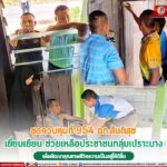 ชุดควบคุมที่ 954 ฉก.สันติสุข ลงพื้นที่เยี่ยมเยียน ช่วยเหลือประชาชนกลุ่มเปราะบาง อ.รือเสาะ จ.นราธิวาส เพื่อพัฒนาคุณภาพชีวิตความเป็นอยู่ให้ดีขึ้น