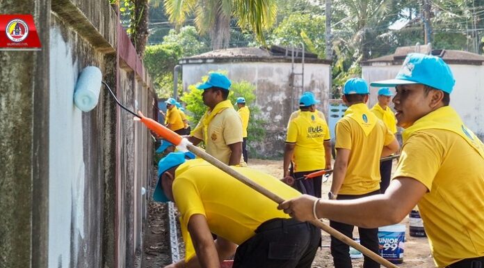 “ทหารพราน 44” ร่วมกิจกรรม จิตอาสาบำเพ็ญสาธารณประโยชน์ รร.ชุมชนบ้านแป้น อ.สายบุรี จ.ปัตตานี