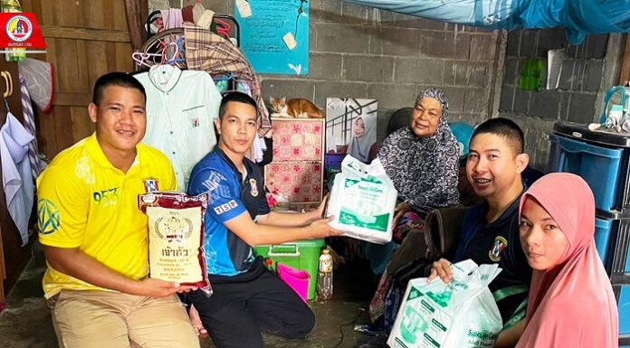 ฉก.สันติสุข ลงพื้นที่เยี่ยมเยียนให้กำลังใจผู้ยากไร้ ในพื้นที่ อ.บันนังสตา จ.ยะลา