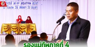 รอง มทภ.4 เป็นประธานพิธี ปิดสัมมนาเชิงปฏิบัติการ ติดตามความก้าวหน้าขับเคลื่อนฮูกุมปากัต 9 ดี ในสถานศึกษา (กม.น้อย) นำร่อง รร.ในพื้นที่ปัตตานี เพื่อขยายผลสู่การสร้างความเข้มแข็ง