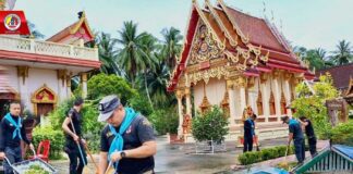 “ทหารพราน 44” พัฒนาปรับภูมิทัศน์วัด และโรงเรียน เตรียมความพร้อมก่อนเปิดภาคเรียน