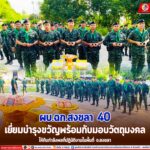 ผบ.ฉก.สงขลา 40 เยี่ยมบำรุงขวัญพร้อมกับมอบวัตถุมงคลให้กับกำลังพลที่ปฏิบัติงานในพื้นที่ จ.สงขลา