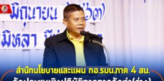 สำนักนโยบายและแผน กอ.รมน.ภาค 4 สน. จัดประชุมเชิงปฏิบัติการการจัดทำ(ร่าง) แผนเสริมสร้างสันติสุขจังหวัดชายแดนภาคใต้ประจำปี 2568