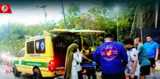 ทหารพราน 41 ช่วยเหลือประชาชนประสบอุบัติเหตุบนท้องถนนบริเวณหน้าฐานปฏิบัติการของหน่วย