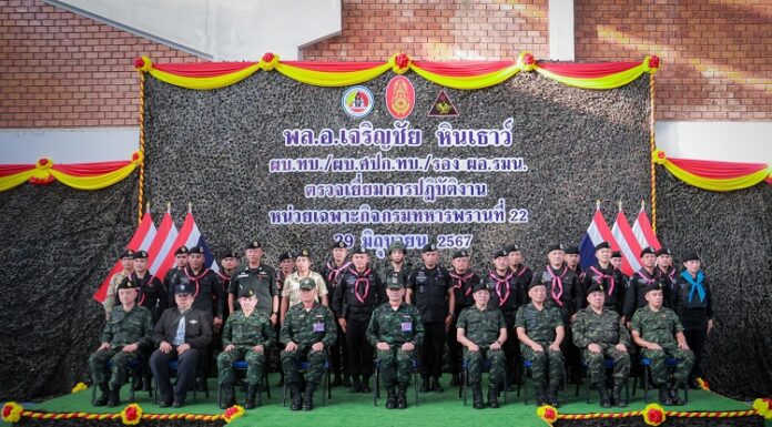 ผบ.ทบ. เยี่ยมการปฏิบัติงานรักษาความปลอดภัยตามแนวชายแดน ไทย – มาเลเซีย และกองกำลังเทพสตรี กำชับกำลังพลต้องมีสติ รู้ตัวด้วยปัญญา เน้นเป็นที่พึ่งของประชาชน