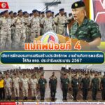 แม่ทัพน้อยที่ 4 เปิดการฝึกอบรมการเสริมสร้างประสิทธิภาพ งานด้านกิจการพลเรือน ให้กับ ชคต. ประจําปีงบประมาณ 2567