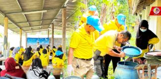 ทหารพราน 41 ร่วมพัฒนาชุมชนและกำจัดแหล่งเพาะพันธุ์ยุงลาย เพื่อป้องกันการระบาดของโรคไข้เลือดออก ในพื้นที่ อ.รามัน จ.ยะลา