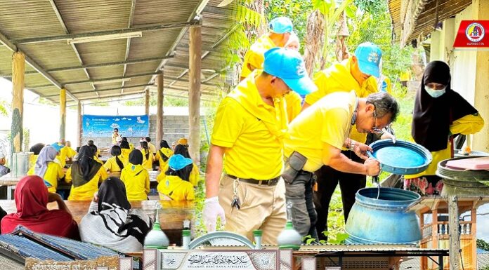 ทหารพราน 41 ร่วมพัฒนาชุมชนและกำจัดแหล่งเพาะพันธุ์ยุงลาย เพื่อป้องกันการระบาดของโรคไข้เลือดออก ในพื้นที่ อ.รามัน จ.ยะลา