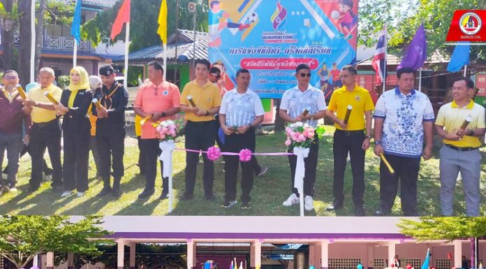 กองร้อยทหารพรานที่ 4911 ร่วมพิธีเปิดการแข่งขันกีฬา – กรีฑานักเรียน สานสัมพันธ์ดุซงยอเกมส์
