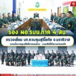 รอง ผอ.รมน.ภาค 4 สน.ตรวจเยี่ยม บก.ควบคุมสุริโยทัย จ.นราธิวาส มอบนโยบายดูแลพื้นที่ชายแดนไทย – มาเลเซียให้มีความปลอดภัย