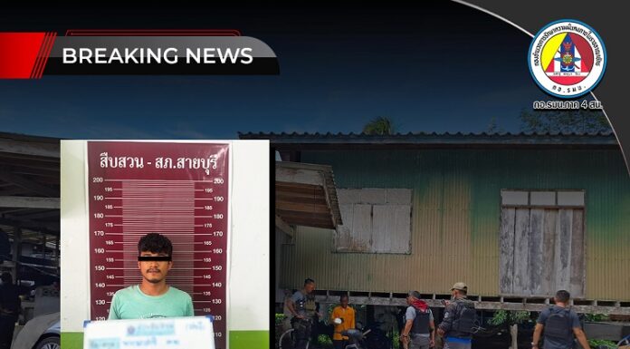 กอ.รมน.ภาค 4 สน. รายงานความคืบหน้า เจ้าหน้าที่เข้าบังคับใช้กฎหมายในพื้นที่ อ.สายบุรี จ.ปัตตานี เบื้องต้นควบคุมตัวผู้ต้องสงสัย 1 ราย