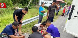 ฉก.สันติสุข ช่วยเหลือประชาชนที่ประสบอุบัติเหตุทางรถจักรยานยนต์ ในพื้นที่ อำเภอปะนาเระ จังหวัดปัตตานี