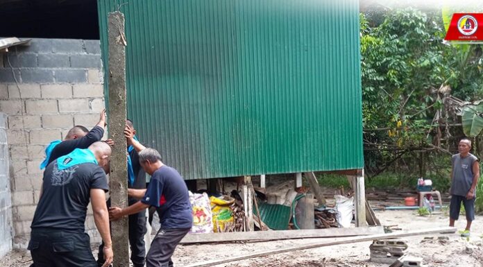 ทหารพราน 41 ซ่อมแซมบ้านพักให้กับประชาชนกลุ่มเปราะบางเพื่อพัฒนาคุณภาพชีวิตของประชาชนในพื้นที่อำเภอรามัน จังหวัดยะลา