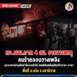 กอ.รมน.ภาค 4 สน. รายงานเหตุ คนร้ายลอบวางเพลิงเผาอาคารบ้านพักสำนักงานป่าไม้เขตพิทักษ์พันธุ์สัตว์ป่าฮาลา-บาลา พื้นที่ อ.แว้ง จ.นราธิวาส