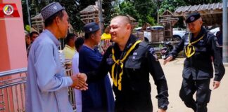 “สุขกาย สุขใจ ศุกร์ที่มัสยิด” ฉก.ทพ.45 ร่วมปฏิบัติศาสนกิจ (ละหมาดวันศุกร์) ร่วมกับพี่น้องประชาชน ต.เฉลิม อ.ระแงะ จ.นราธิวาส