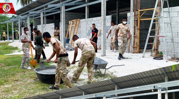 ฉก.สันติสุข ร่วมก่อสร้างอาคารเรียนตาดีกา ให้กับศูนย์การศึกษาอิสลามประจำมัสยิดโคกนิบงอัดดารุลคอยรียะห์ อ.ไม้แก่น จ.ปัตตานี