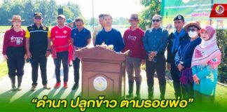 “ดำนา ปลูกข้าว ตามรอยพ่อ” น้อมนำหลักปรัชญาของเศรษฐกิจพอเพียง เพื่อพัฒนาการเกษตรอย่างยั่งยืน