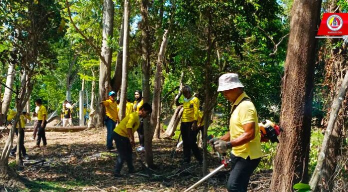 ทหารพราน 41 ดำเนินการจัดกิจกรรมจิตอาสา “เราทำความ ดี ด้วยหัวใจ” ปรับปรุงภูมิทัศน์บริเวณรอบอ่างเก็บน้ำ ในพื้นที่ อ.รามัน จ.ยะลา