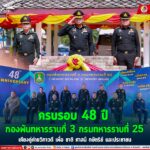 ครบรอบ 48 ปี กองพันทหารราบที่ 3 กรมทหารราบที่ 25 เคียงคู่ค่ายวิภาวดี เพื่อ ชาติ ศาสน์ กษัตริย์ และประชาชน