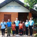 พบปะเยี่ยมเยียนสมาชิกหมู่บ้านเศรษฐกิจพอเพียง บ้านป่าหวายทราย และเยี่ยมชมต้นไม้ทรงปลูก ณ รพ.สมเด็จพระยุพราชสายบุรี อ.สายบุรี จ.ปัตตานี